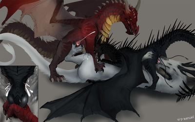 Trio
art by dradgien
Keywords: dragon;wyvern;feral;male;M/M;threeway;penis;oral;69;footjob;masturbation;spooge;dradgien