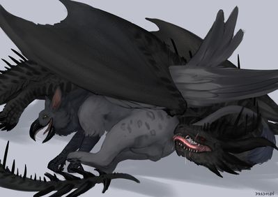 Good Morning
art by dradmon
Keywords: dragon;gryphon;male;feral;M/M;oral;anal;rimjob;dradmon