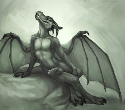 Anthro Dragon
art by klongi
Keywords: dragon;anthro;male;solo;penis;klongi