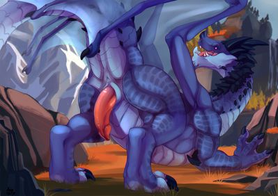 Vethir (World of Warcraft)
art by dragonasis
Keywords: videogame;world_of_warcraft;dragon;vethir;dragon;male;feral;solo;penis;dragonasis