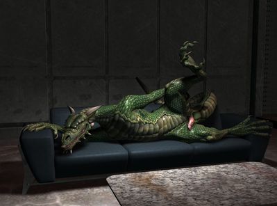 Dragon Couch 2
art by wooky
Keywords: dragon;male;anthro;solo;penis;cgi;wooky