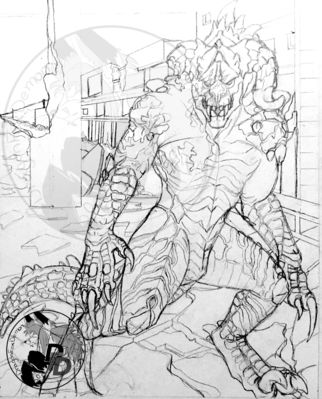 Deathclaw Sketch
art by dragonfoxdemon
Keywords: videogame;fallout;reptile;lizard;deathclaw;anthro;solo;suggestive;dragonfoxdemon