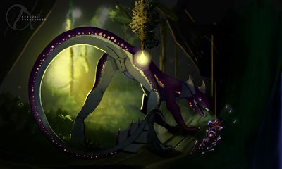 Shiny Cave
art by dragonhurd
Keywords: dragoness;female;feral;solo;vagina;presenting;dragonhurd