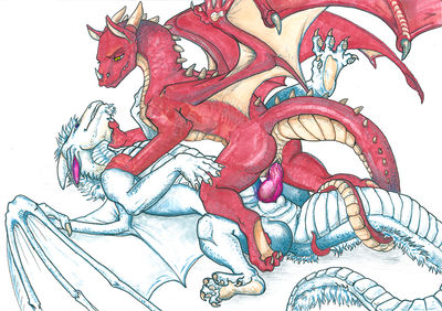 Dragons Having Sex
art by dragonitka
Keywords: dragon;dragoness;male;female;feral;M/F;penis;cowgirl;vaginal_penetration;dragonitka