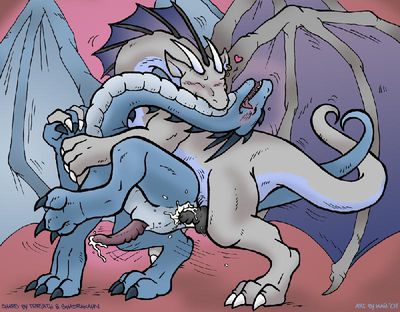 Dragon Lovers
art by kaemantis
Keywords: dragon;feral;male;M/M;penis;anal;from_behind;spooge;kaemantis