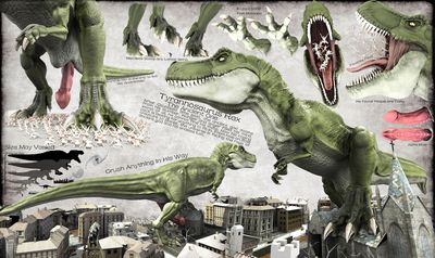 TRex God
art by dragonrexy
Keywords: dinosaur;theropod;tyrannosaurus_rex;trex;male;anthro;solo;penis;macro;vore;reference;dragonrexy