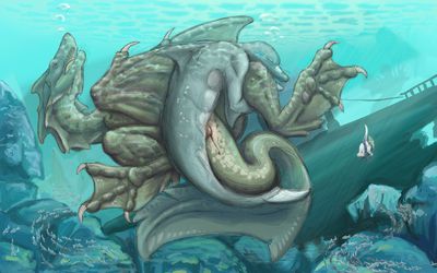 Dolphin and Dragon
art by ssthisto
Keywords: dragoness;cetacean;dolphin;male;female;feral;anthro;M/F;penis;missionary;vaginal_penetration;ssthisto