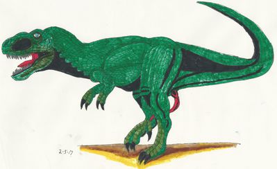Tyrannosaur Penis 2
art by dragontrex
Keywords: dinosaur;theropod;tyrannosaurus_rex;trex;male;feral;solo;penis;dragontrex