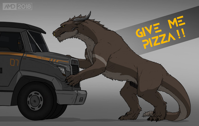 Give Me Pizza
art by drake1dragon
Keywords: dragon;felkin;male;feral;solo;humor;non-adult;drake1dragon