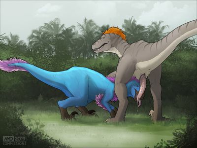 Raptor Sex
art by drake1dragon
Keywords: dinosaur;theropod;raptor;male;female;feral;M/F;penis;oral;spooge;drake1dragon