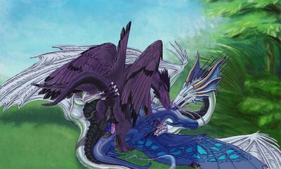 Drake Threesome
art by mirsathia
Keywords: dragon;male;feral;M/M;threeway;penis;missionary;from_behind;anal;spooge;mirsathia