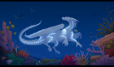 Ocean Blues (Wings_of_Fire)
art by draktau
Keywords: wings_of_fire;seawing;dragon;male;feral;solo;non-adult;draktau