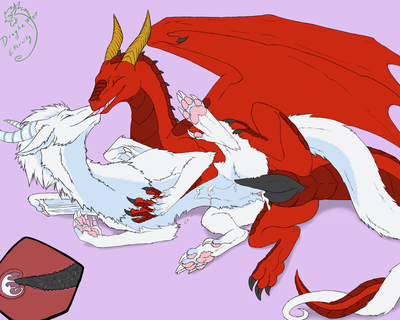 Dragons Spooning
art by drayke_eternity
Keywords: dragon;dragoness;male;female;feral;M/F;penis;hemipenis;spoons;vaginal_penetration;spooge;drayke_eternity