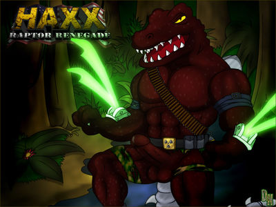 Haxx
art by dream_and_nightmare
Keywords: cartoon;extreme_dinosaurs;dinosaur;theropod;raptor;haxx;male;anthro;solo;penis;dream_and_nightmare