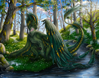 Spring Wyvern
art by drerika
Keywords: dragon;wyvern;male;feral;solo;penis;drerika