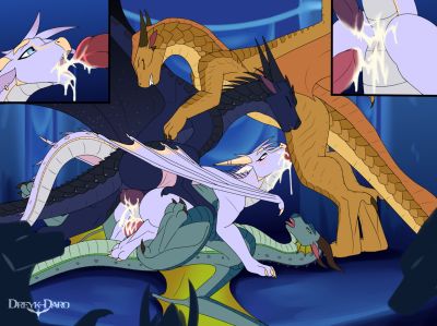 Aurora Spitroasted 2 (Wings_of_Fire)
art by dreyk-daro
Keywords: wings_of_fire;sandwing;nightwing;rainwing;icewing;dragon;dragoness;male;female;feral;M/F;orgy;spitroast;penis;double_penetration;from_behind;cowgirl;vaginal_penetration;oral;closeup;spooge;dreyk-daro