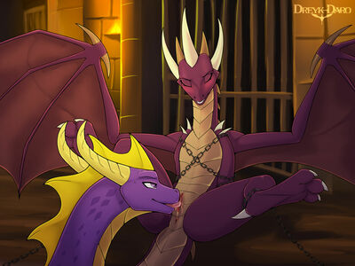 Dungeon 2
art by dreyk-daro
Keywords: videogame;spyro_the_dragon;spyro;dragon;dragoness;wyvern;male;female;feral;M/F;oral;vagina;vaginal_penetration;spooge;dreyk-daro