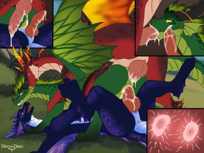 Messy Dragon Threesome
art by dreyk-daro
Keywords: dragon;dragoness;male;female;feral;M/F;penis;double_penetration;from_behind;cowgirl;vaginal_penetration;internal;oral;closeup;spooge;dreyk-daro