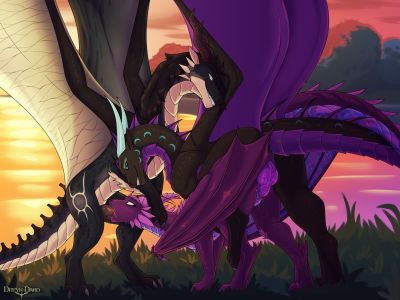 Evening Spitroast
art by dreyk-daro
Keywords: dragon;dragoness;male;female;feral;M/F;threeway;spitroast;penis;from_behind;vaginal_penetration;oral;spooge;dreyk-daro
