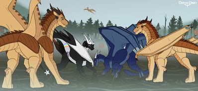 Stuck in the Mud 1 (Wings_of_Fire)
art by dreyk-daro
Keywords: wings_of_fire;mudwing;dragon;dragoness;male;female;feral;M/F;vagina;suggestive;dreyk-daro