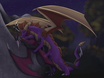 Spyro and Cynder Intimate Love 1
art by drydenserver0079
Keywords: videogame;spyro_the_dragon;spyro;cynder;dragon;dragoness;male;female;feral;M/F;penis;missionary;vaginal_penetration;spooge;drydenserver0079