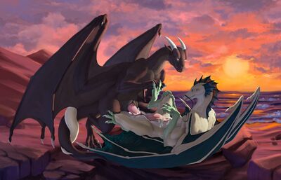 Sunset Meeting
art by dsw7 and darkforestt
Keywords: dragon;male;feral;M/M;penis;missionary;anal;spooge;dsw7;darkforestt