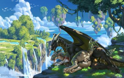 Flying Islands
art by dsw7
Keywords: dragon;dragoness;male;female;feral;M/F;penis;spoons;vaginal_penetration;spooge;dsw7