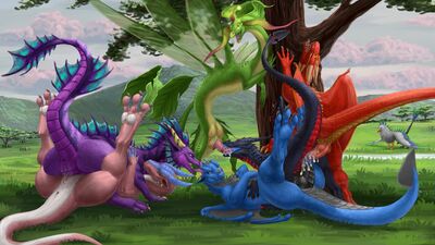 Dragon Orgy
art by dsw7
Keywords: dragon;dragoness;syrazor;male;female;herm;feral;M/F;double_penetration;threeway;spitroast;penis;from_behind;cowgirl;missionary;lesbian;masturbation;vaginal_penetration;oral;spooge;dsw7