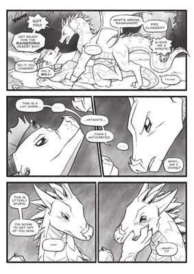 Winter Break 3 (Wings_of_Fire)
art by dumpyvulpix
Keywords: comic;wings_of_fire;sandwing;icewing;winter;qibli;dragon;male;feral;solo;suggestive;humor;dumpyvulpix