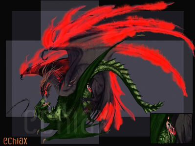 Kalril x Regali
art by echiax
Keywords: dragon;wyvern;male;feral;M/M;penis;from_behind;anal;closeup;spooge;echiax