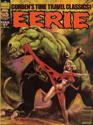 Eerie Magazine 2
unknown artist
Keywords: comic;beast;dinosaur;theropod;tyrannosaurus_rex;trex;male;feral;human;woman;female;M/F;suggestive