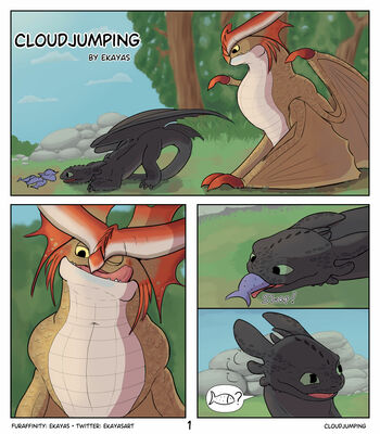 Cloudjumping (1 of 7)
art by ekayas

Keywords: comic;how_to_train_your_dragon;httyd;toothless;cloudjumper;night_fury;stormcutter;dragon;wyvern;male;feral;M/M;solo;suggestive;ekayas
