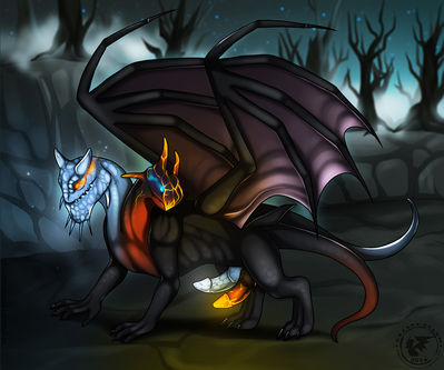 Jakiro (DOTA)
art by eliana-asato
Keywords: videogame;dota;defense_of_the_ancients;dragon;hydra;jakiro;male;feral;solo;penis;hemipenis;eliana-asato