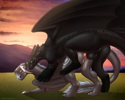 Fury Mount
art by ember-dragoness
Keywords: how_to_train_your_dragon;httyd;night_fury;dragon;dragoness;male;female;feral;M/F;penis;from_behind;vaginal_penetration;ember-dragoness
