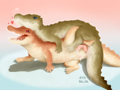 Strawberry Creampie
art by embermint
Keywords: crocodilian;alligator;male;female;feral;M/F;penis;cloaca;from_behind;spooge;embermint