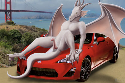 Dragon on Car
art by emptyset
Keywords: dragon;feral;male;solo;penis;automobile;cgi;emptyset