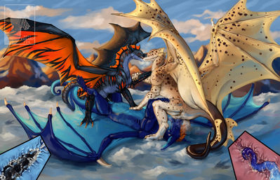 Dragoness Threesome
art by erganyfox
Keywords: dragon;dragoness;male;female;feral;M/F;threeway;spitroast;penis;missionary;vaginal_penetration;oral;internal;spooge;erganyfox