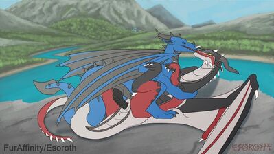 Skywing Mounted (Wings_of_Fire)
screencapped art by esoroth
Keywords: wings_of_fire;skywing;syrazor;dragon;dragoness;male;female;feral;M/F;penis;missionary;vaginal_penetration;esoroth