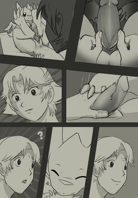 Dragon Drive Comic 2
art by evalion
Keywords: comic;beast;anime;dragon_drive;dragon;feral;chibisuke;human;man;male;M/M;penis;masturbation;closeup;spooge;evalion