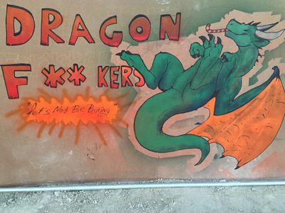 Dragon Fuckers Sign
art by evalion
Keywords: dragon;feral;male;solo;suggestive;humor;evalion