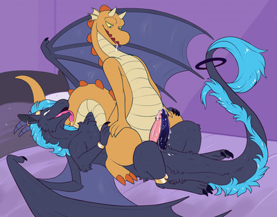 Fun With DTZ
art by evillabrat
Keywords: cartoon;disney;recue_rangers;dtz;dragon;male;feral;M/M;penis;reverse_cowgirl;masturbation;spooge;evillabrat