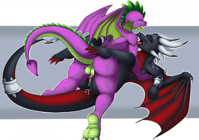 Wrong Purple Dragon
art by exelzior
Keywords: videogame;spyro_the_dragon;cartoon;my_little_pony;mlp;cynder;spike;dragon;dragoness;male;female;anthro;M/F;penis;missionary;vaginal_penetration;spooge;exelzior