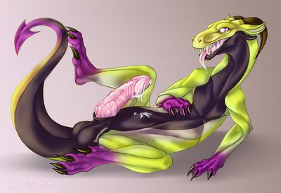 Dinosaurik
art by ezcett
Keywords: dragon;male;feral;solo;penis;spooge;ezcett