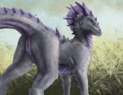 Dragoness Speedpaint
art by falcrus
Keywords: dragoness;female;feral;solo;vagina;falcrus