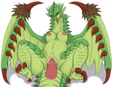 Rathian Bred
art by fang_asian
Keywords: videogame;monster_hunter;dragon;dragoness;wyvern;rathalos;rathian;male;female;anthro;breasts;M/F;penis;missionary;vaginal_penetration;spooge;fang_asian