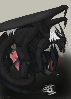 Breeding a Night_Fury
art by fangless
Keywords: how_to_train_your_dragon;httyd;night_fury;dragon;male;anthro;M/M;penis;from_behind;tailplay;masturbation;anal;spooge;fangless