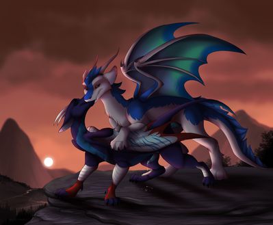 Drakes Mating
art by fapchiki
Keywords: dragon;male;feral;M/M;penis;from_behind;anal;spooge;fapchiki