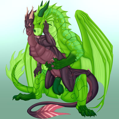 Intimate Embrace (Wings_of_Fire)
art by fatty_pryanik_nsfw
Keywords: wings_of_fire;leafwing;rainwing;hybrid;dragon;dragoness;male;female;feral;M/F;penis;reverse_cowgirl;vaginal_penetration;spooge;fatty_pryanik_nsfw