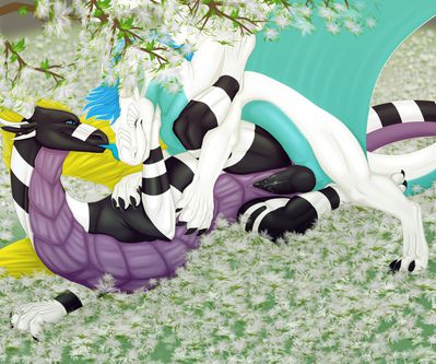 In Flowers
art by fatty_pryanik_nsfw
Keywords: dragon;dragoness;male;female;feral;M/F;penis;spoons;vaginal_penetration;fatty_pryanik_nsfw