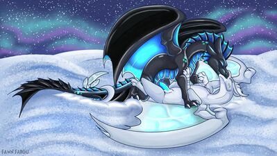 Snowy Mating alt (Wings_of_Fire)
art by fawnfargu
Keywords: wings_of_fire;icewing;dragon;dragoness;male;female;feral;M/F;penis;missionary;vaginal_penetration;spooge;fawnfargu